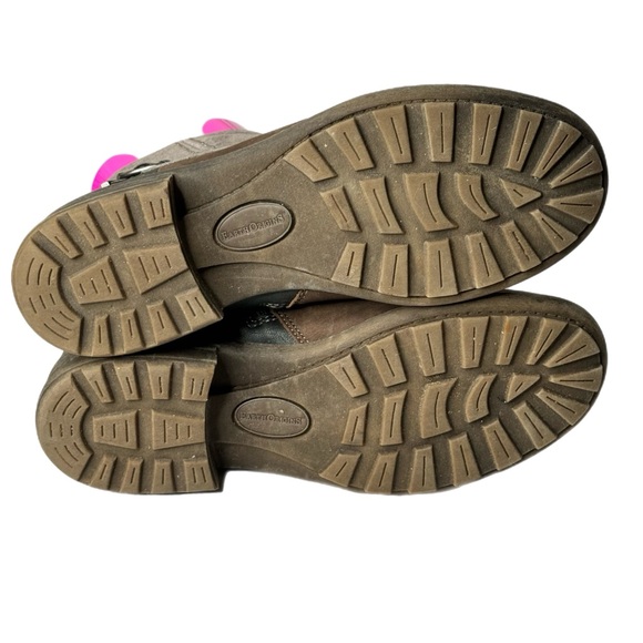 Earth Origins Paige Stone Bootie Size 10 Moto Buckle Block Heel - Picture 10 of 14